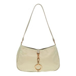 Prada Tessuto White Synthetic Shoulder Bag (Pre-Owned)