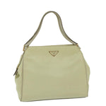 Prada Tessuto Beige Synthetic Handbag (Pre-Owned)