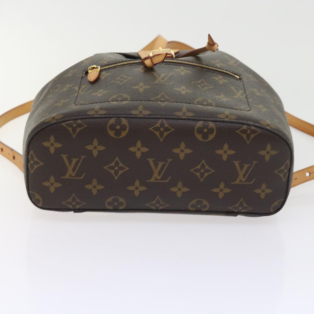 Louis Vuitton Montsouris Brown Canvas Backpack Bag (Pre-Owned)