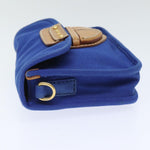 Prada Blue Canvas Shoulder Bag (Pre-Owned)