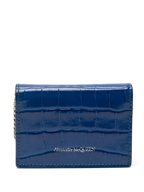 Alexander Mcqueen Women's Wallets Blue