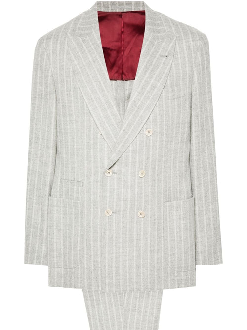 Brunello Cucinelli Men's Suit Light Grey