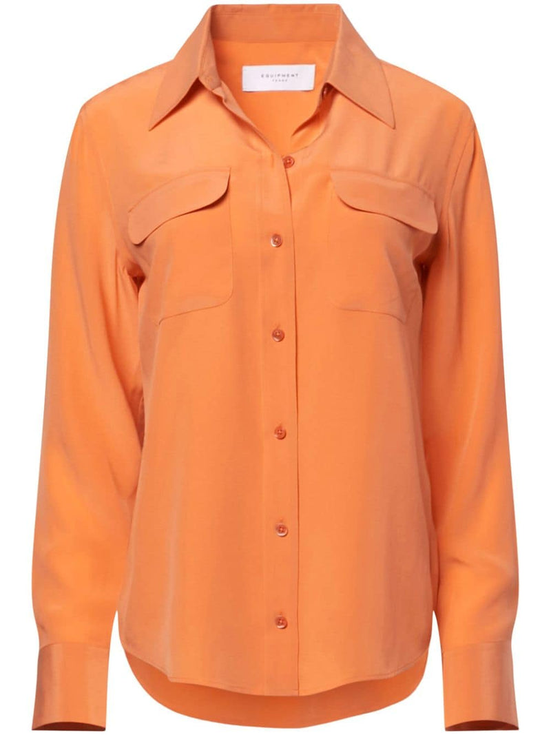 Equipment Women's Shirts Orange