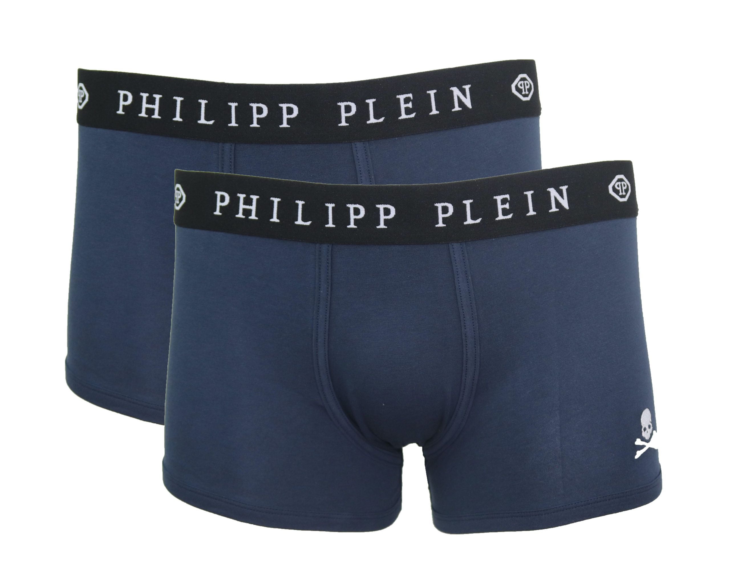 Philipp Plein Blue Cotton Men Men's Boxer