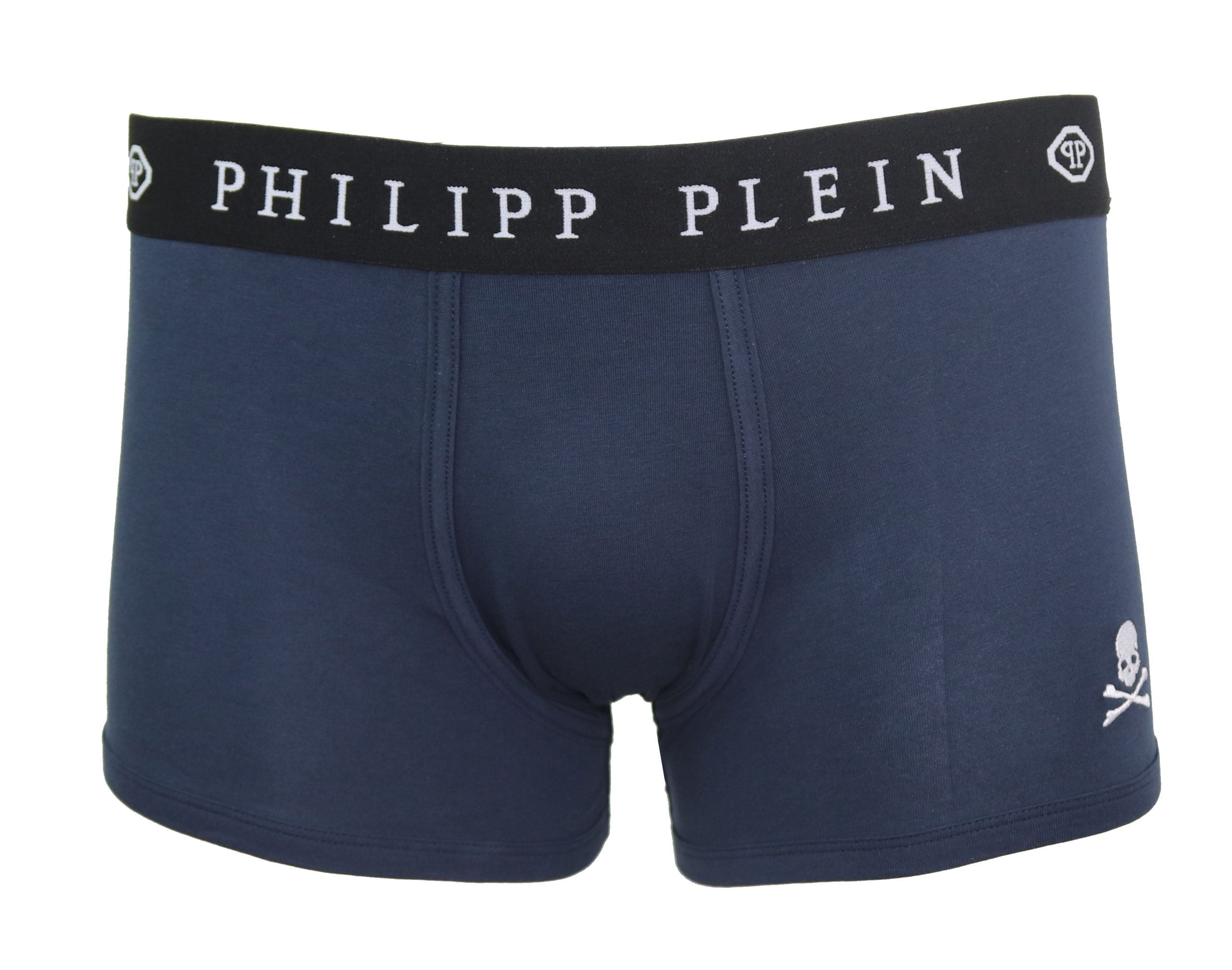 Philipp Plein Blue Cotton Men Men's Boxer