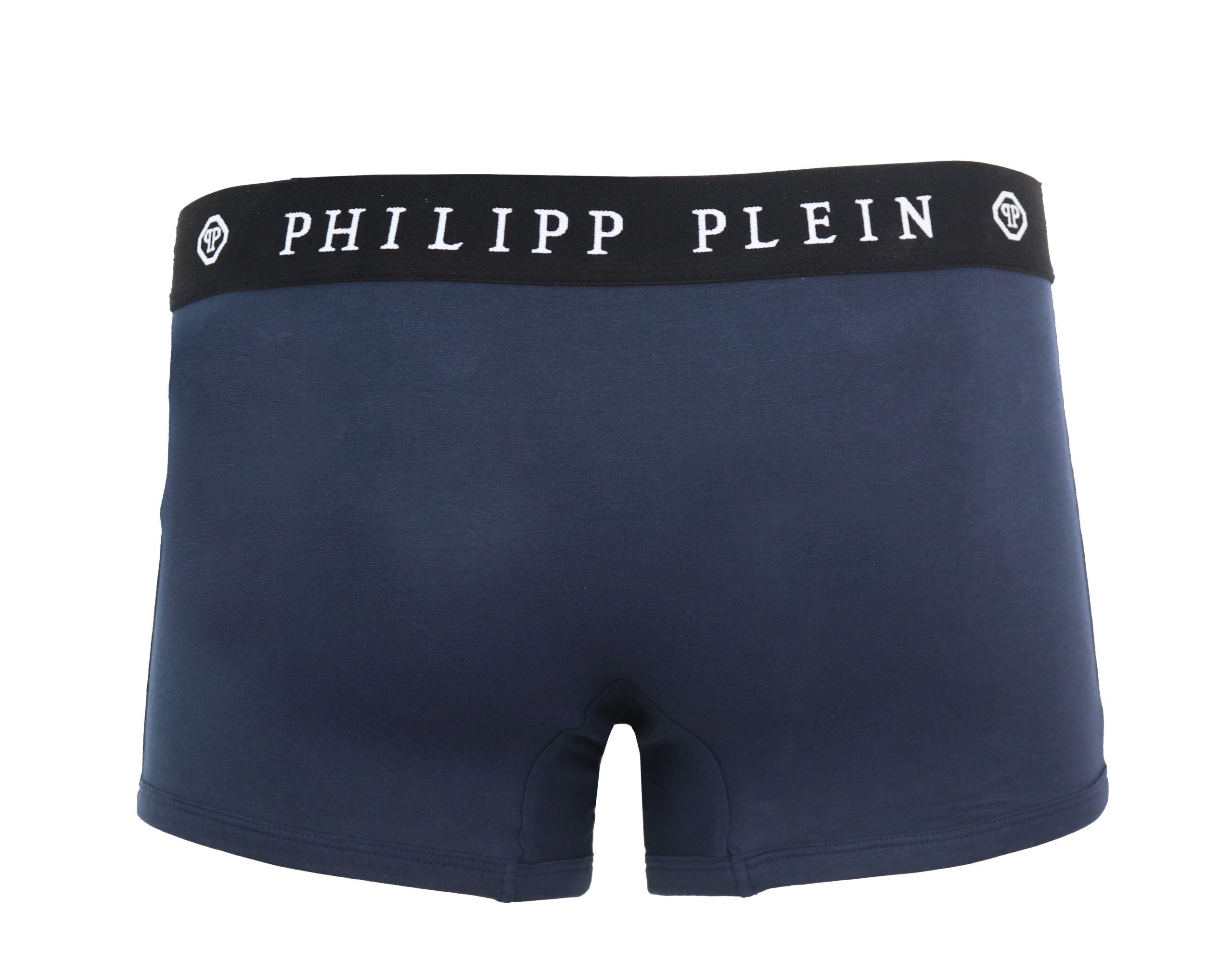 Philipp Plein Blue Cotton Men Men's Boxer