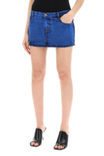 Vivienne Westwood Women's Denim Foam Mini Skirt For