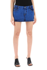 Vivienne Westwood Women's Denim Foam Mini Skirt For