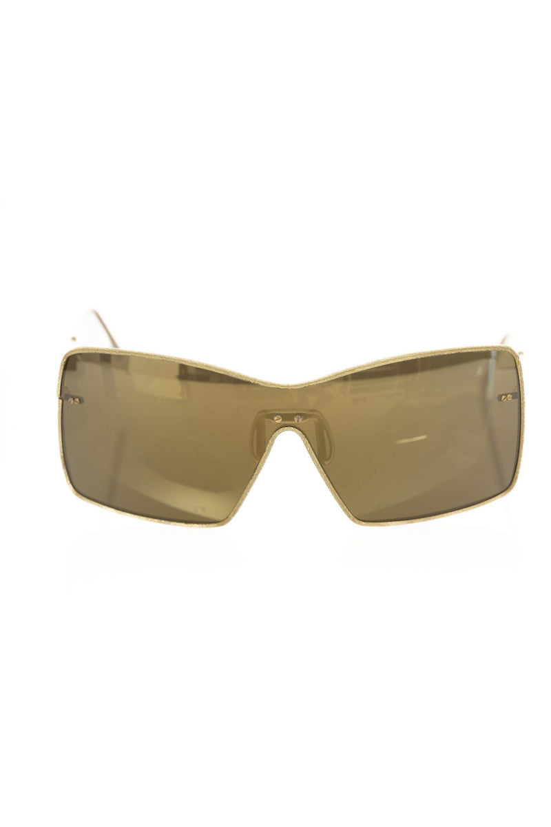 Frankie Morello Gold Metallic Sunglasses for Women's Women