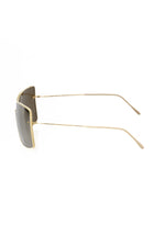 Frankie Morello Gold Metallic Sunglasses for Women's Women