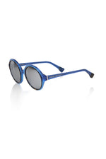 Frankie Morello Blue Acetate Women Women's Sunglass