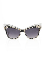 Frankie Morello Black Acetate Women Women's Sunglass