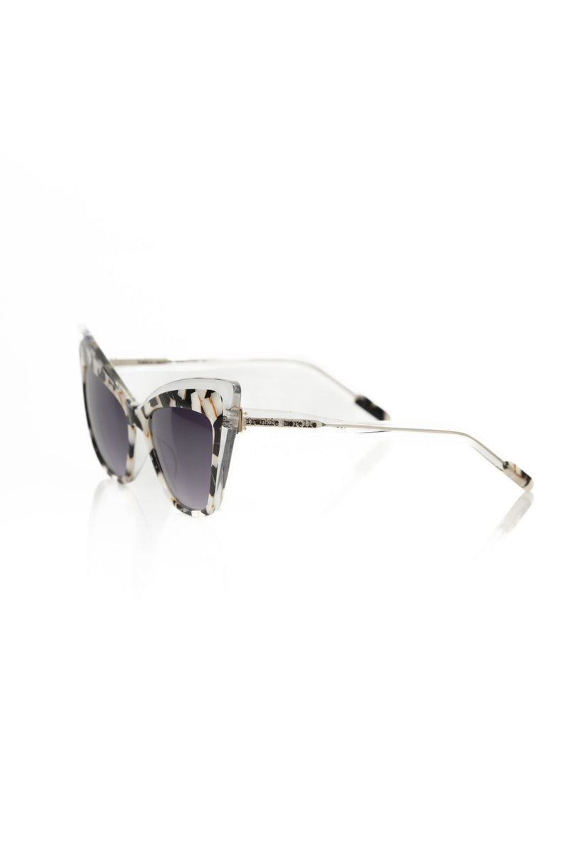 Frankie Morello Black Acetate Women Women's Sunglass