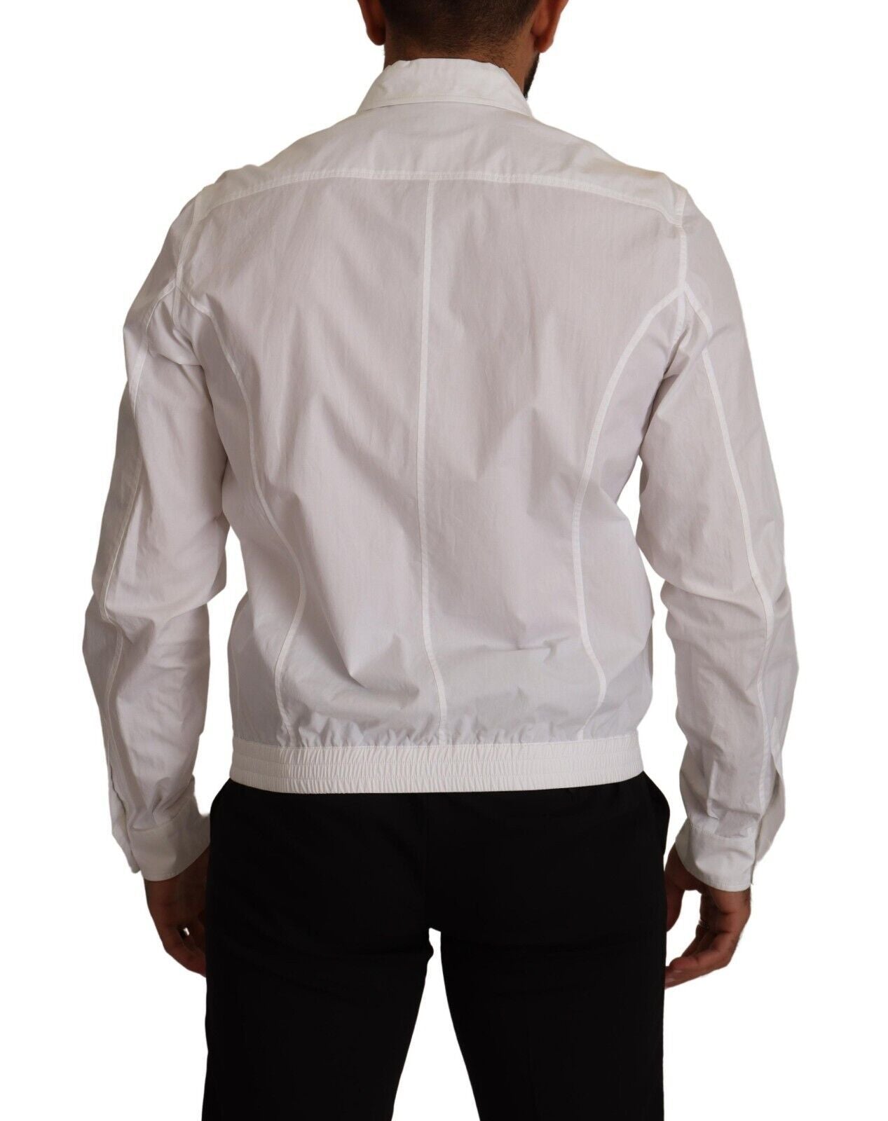 Dolce & Gabbana Elegant Italian White Cotton Men's Shirt