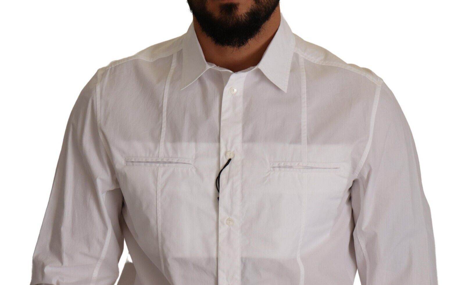 Dolce & Gabbana Elegant Italian White Cotton Men's Shirt