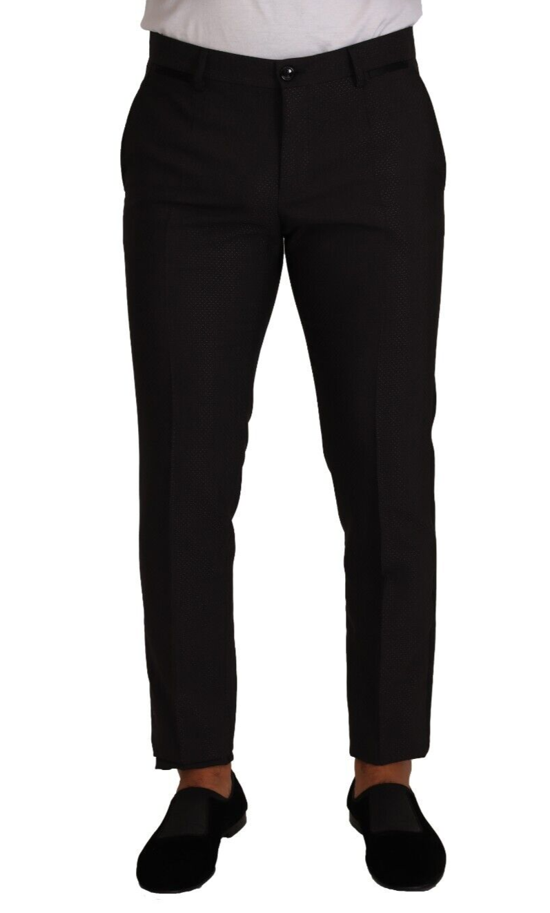 Dolce & Gabbana Elegant Skinny Tuxedo Men's Trousers