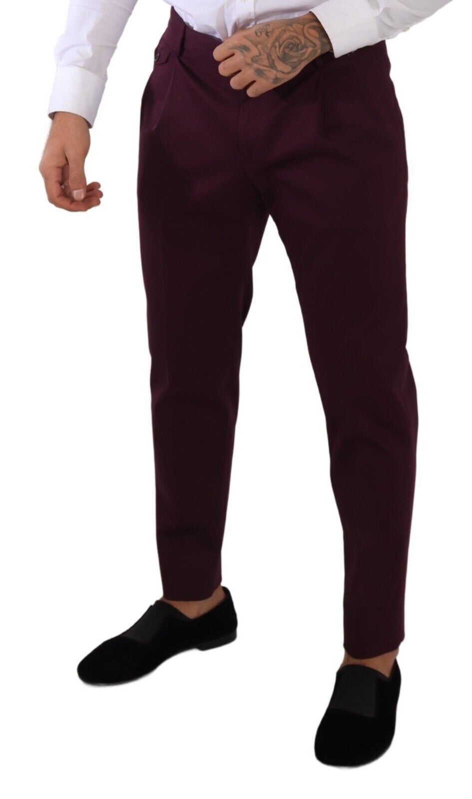 Dolce & Gabbana Elegant Purple Chinos for the Modern Men's Man