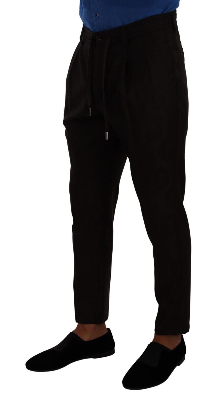 Dolce & Gabbana Elegant Burgundy Wool Jogger Men's Pants