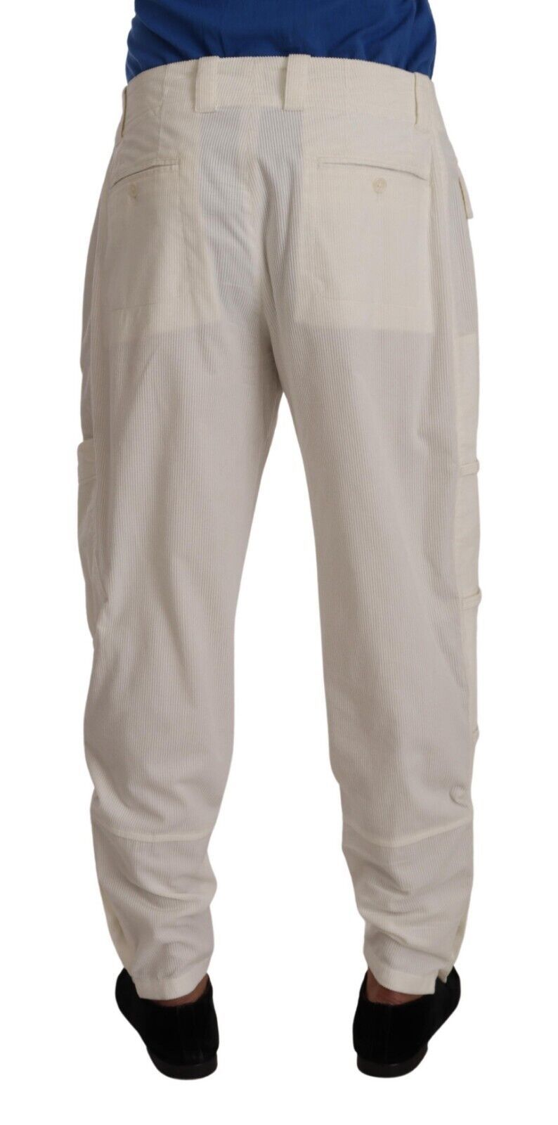 Dolce & Gabbana Elegant Off White Cargo Pants - Regular Men's Fit