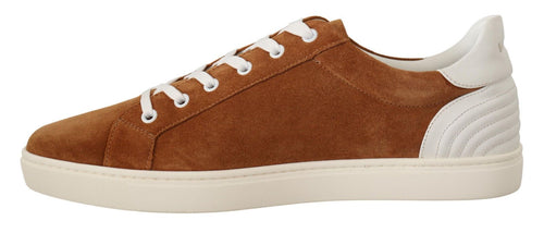 Dolce & Gabbana Elegant Two-Tone Leather Men's Sneakers