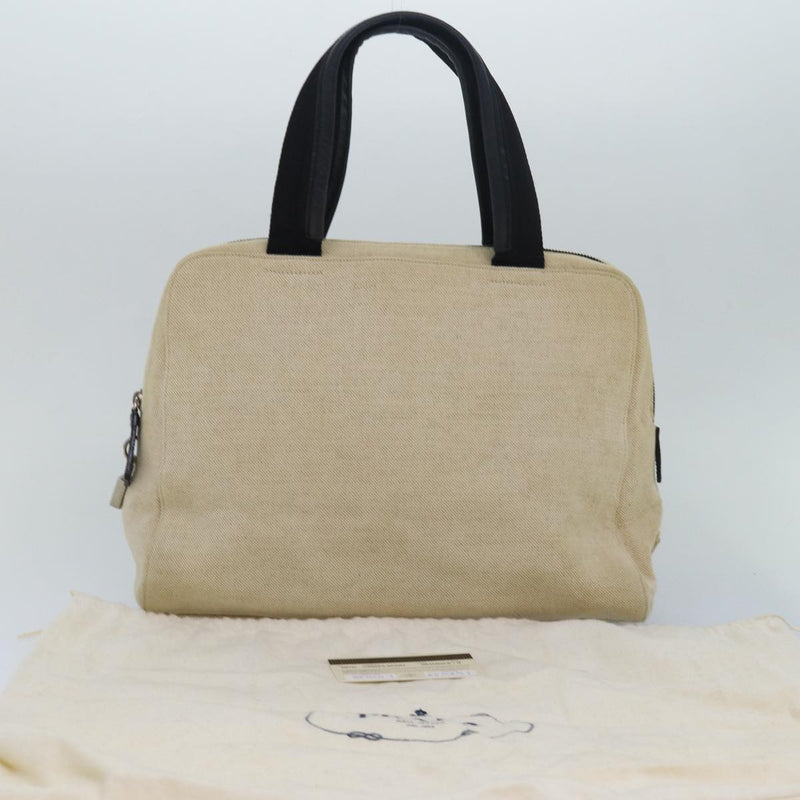 Prada Beige Canvas Handbag (Pre-Owned)