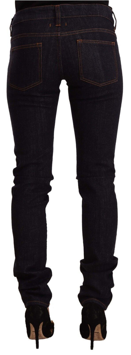 GF Ferre Chic Black Slim Fit Designer Women's Jeans