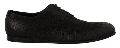 Dolce & Gabbana Elegant Exotic Leather Oxford Men's Shoes