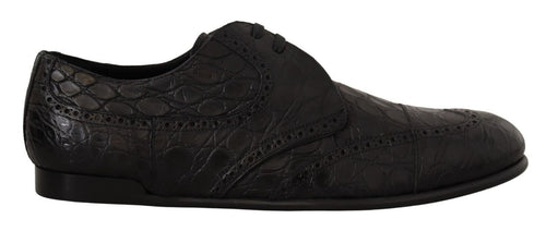 Dolce & Gabbana Exquisite Exotic Leather Derby Men's Shoes