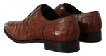 Dolce & Gabbana Elegant Exotic Crocodile Leather Formal Men's Shoes