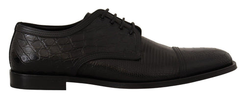 Dolce & Gabbana Exotic Leather Formal Lace-Up Men's Shoes