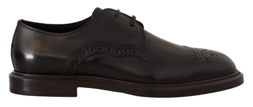 Dolce & Gabbana Elegant Black Derby Dress Men's Shoes