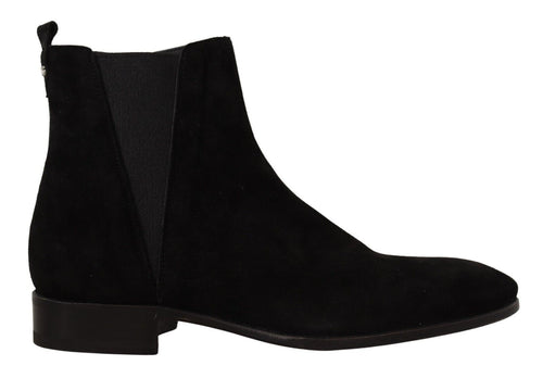 Dolce & Gabbana Elegant Suede Leather Chelsea Men's Boots