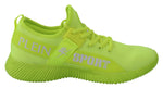 Plein Sport Electrify Your Step with Yellow Carter Sport Men's Sneakers