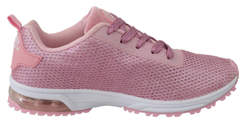 Plein Sport Chic Powder Pink High-Craft Women's Sneakers