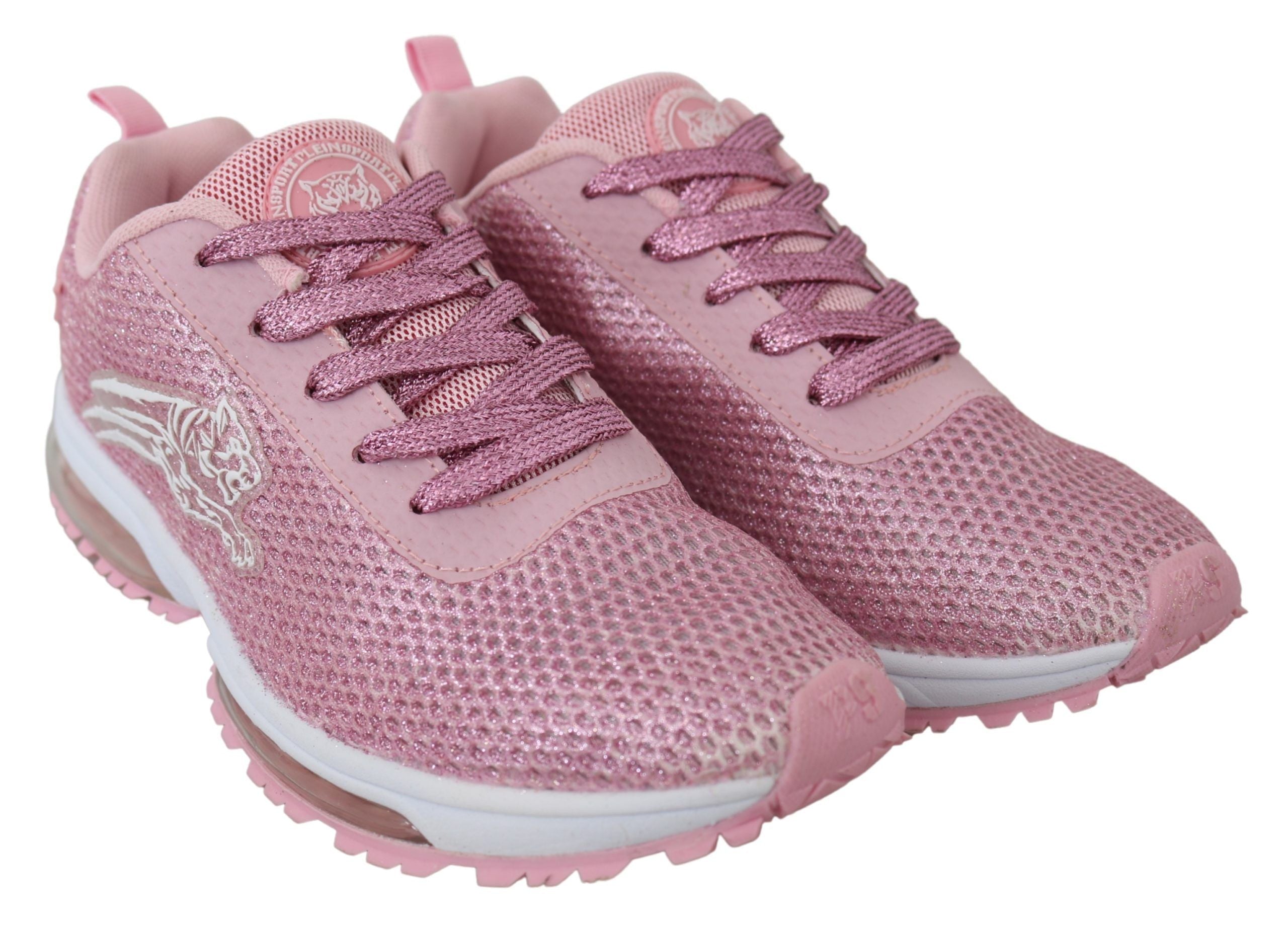 Plein Sport Chic Powder Pink High-Craft Women's Sneakers