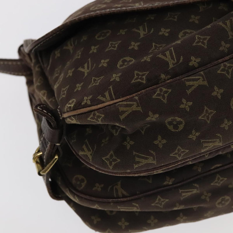 Louis Vuitton Saumur Brown Canvas Shoulder Bag (Pre-Owned)