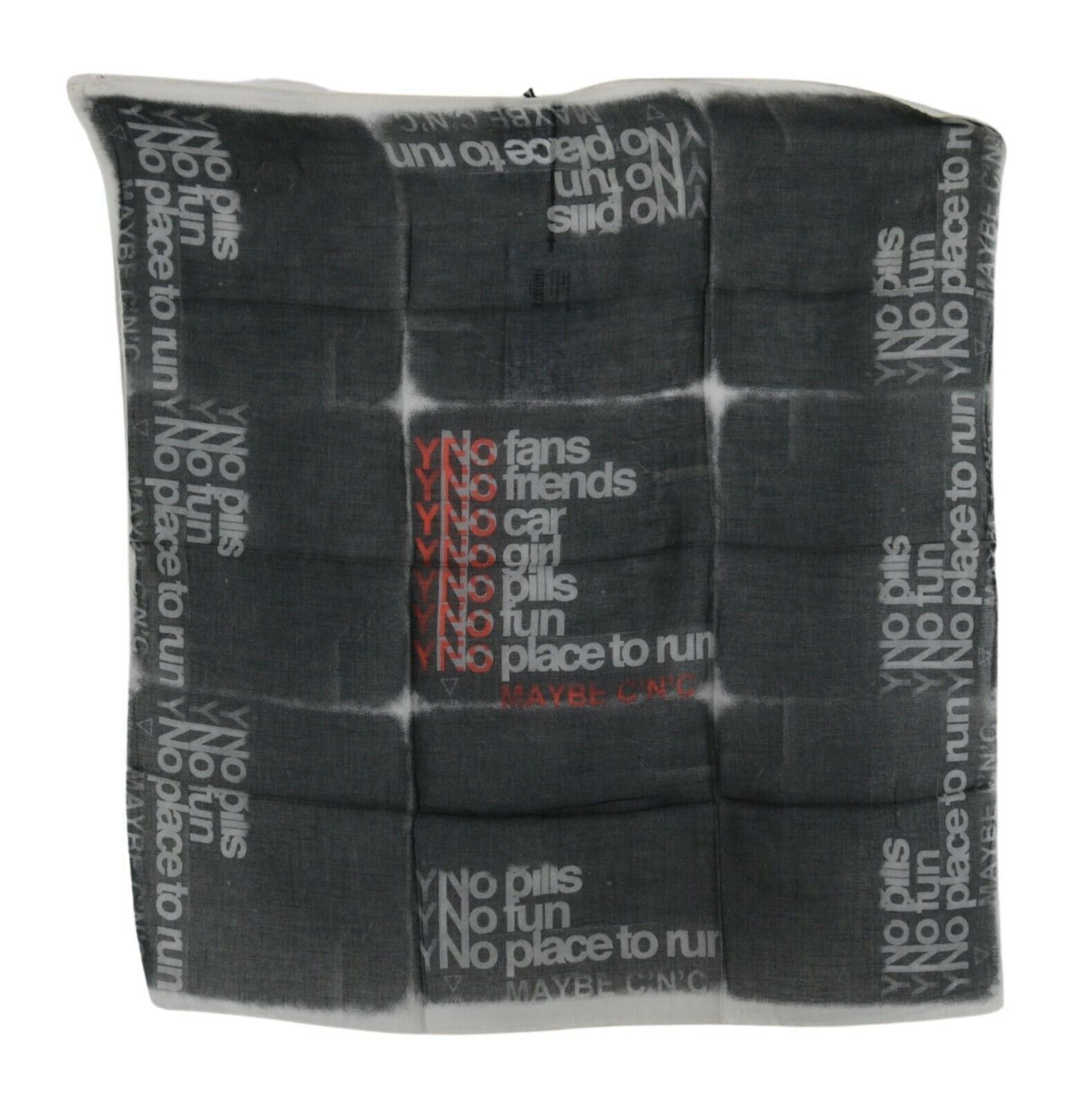 Costume National Monochrome Wool-Blend Scarf Men's Bandana