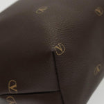 Valentino Garavani Brown Canvas Clutch Bag (Pre-Owned)