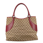 Gucci Beige Canvas Tote Bag (Pre-Owned)