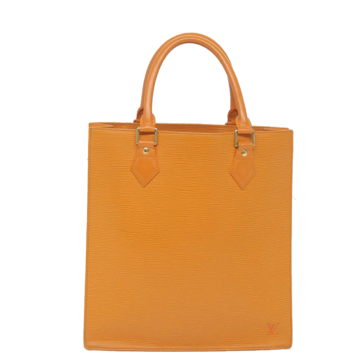 Louis Vuitton Sac Plat Orange Leather Handbag (Pre-Owned)