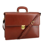 Salvatore Ferragamo Brown Leather Briefcase Bag (Pre-Owned)