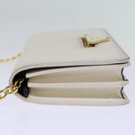 Prada Saffiano Beige Leather Shoulder Bag (Pre-Owned)