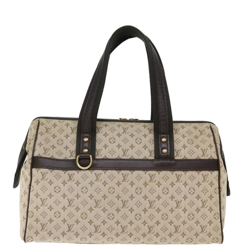 Louis Vuitton Josephine Khaki Canvas Handbag (Pre-Owned)