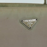 Prada Tessuto Beige Synthetic Handbag (Pre-Owned)