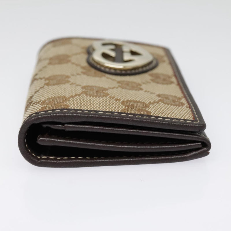 Gucci Gg Marmont Beige Canvas Wallet  (Pre-Owned)