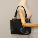 Salvatore Ferragamo Black Leather Handbag (Pre-Owned)