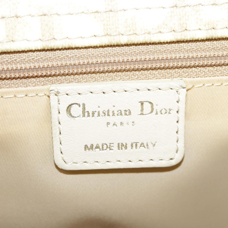 Dior Romantique Beige Canvas Shoulder Bag (Pre-Owned)