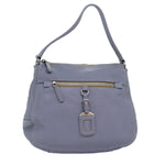 Prada -- Purple Leather Shoulder Bag (Pre-Owned)