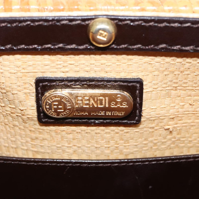 Fendi Basket Beige Canvas Handbag (Pre-Owned)