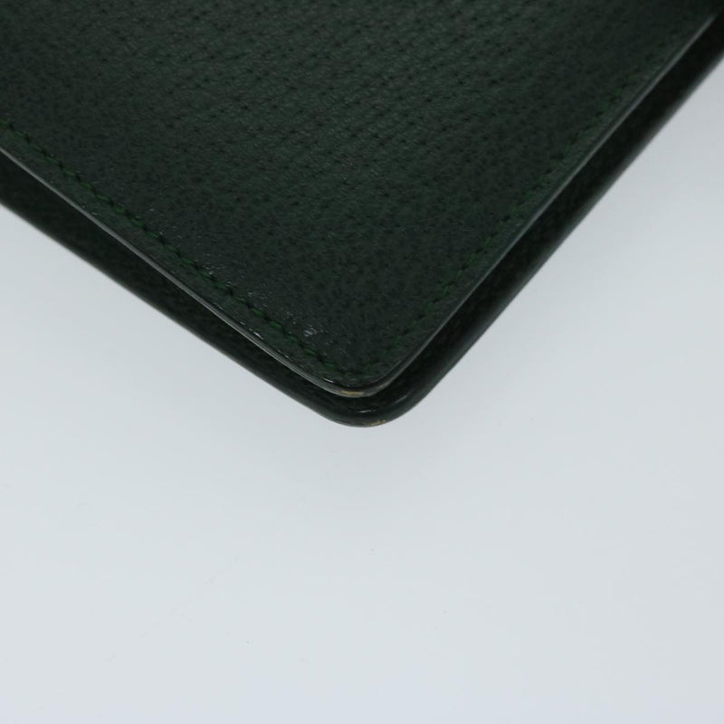 Gucci Couverture Agenda Green Leather Wallet  (Pre-Owned)